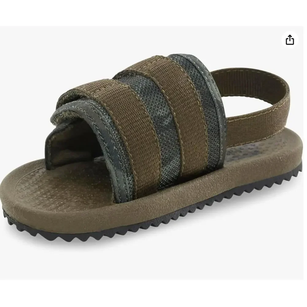 OshKosh B'Gosh Oliver Sandals Olive Army Green Toddler Size 10 NWT Strappy